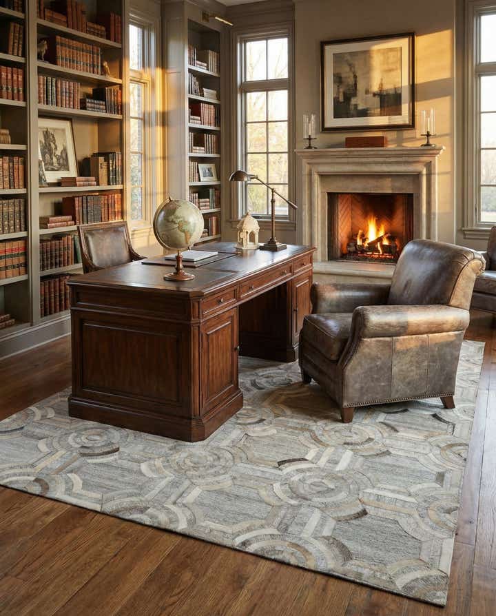 5' 2 x 7' 9 Cowhide - Patchwork Rug