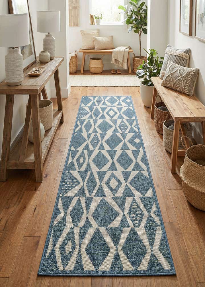 2' 7 x 10' Easy-Clean Baja Indoor / Outdoor Runner Rug