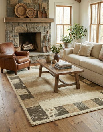 4' x 6' 3 Hand Knotted Kashkuli Gabbeh Wool Rug