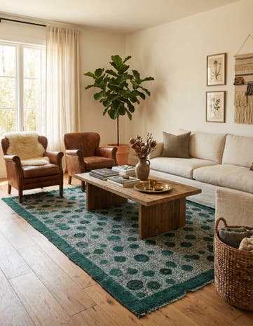 5' x 7' Hand Knotted Darya Wool Rug