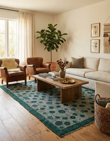 5' x 7' Hand Knotted Darya Wool Rug