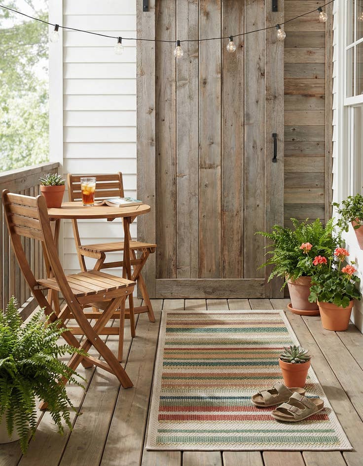 Detail image of 2' x 4'  Washable Baja Indoor / Outdoor Runner Rug