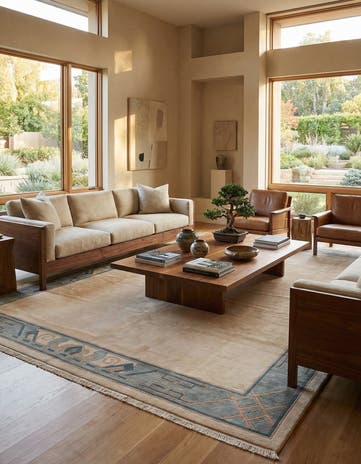 9' 10 x 13' 2 Hand Knotted Tibet Wool Rug