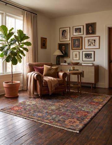 4' x 6' Hand Knotted Ariana Ziegler Rug