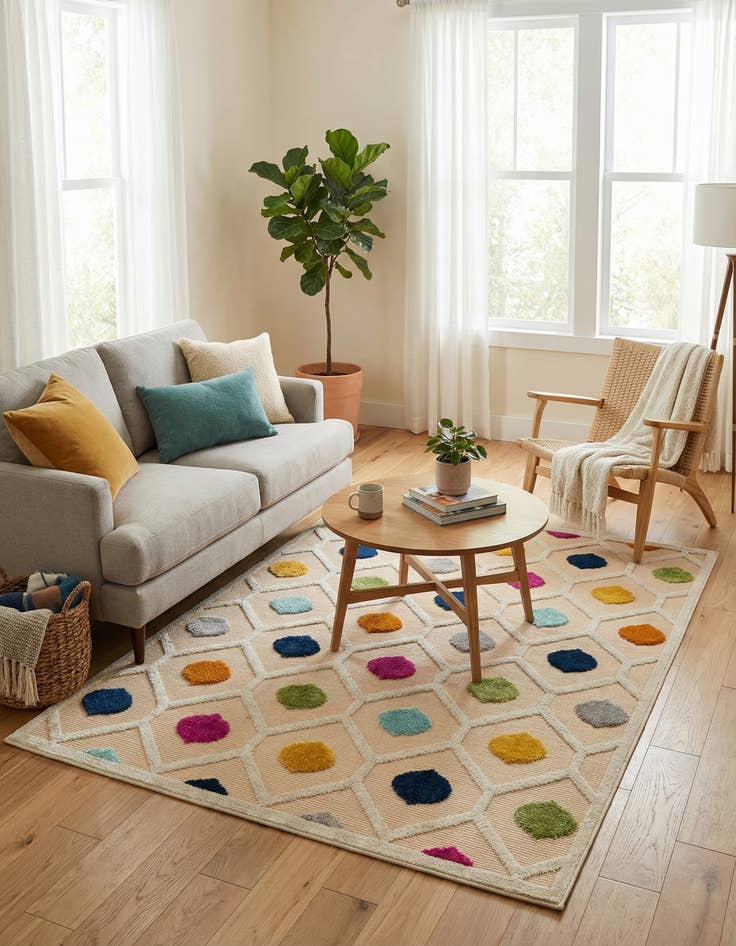 Detail image of  4' x 6'  Washable Aruba Indoor / Outdoor Rug