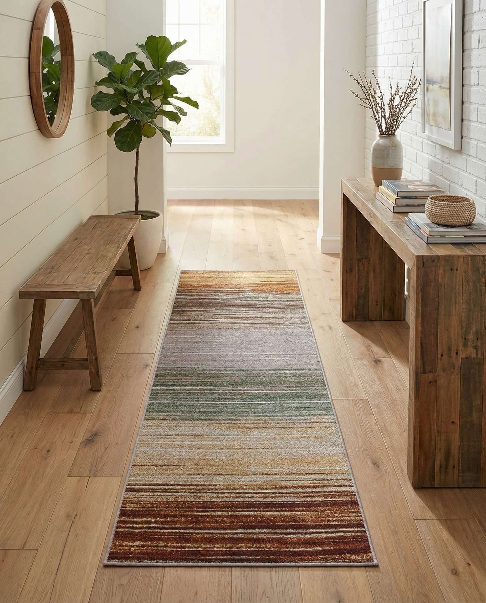 2' x 6' Easy-Clean Modern Indoor / Outdoor Runner Rug