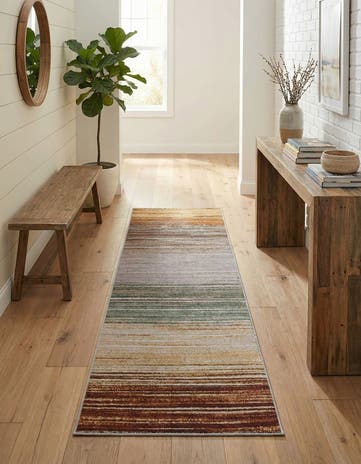 Easy-Clean Modern Indoor / Outdoor Runner Rug