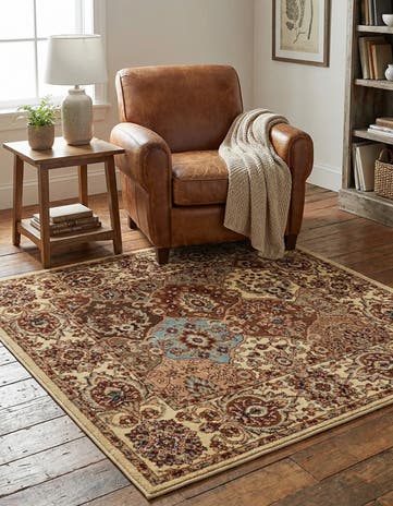 Cream Aditi Square Rug