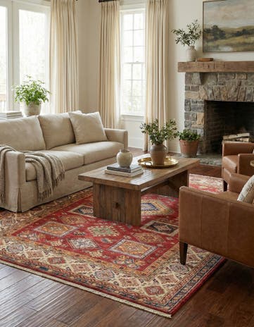 5' 10 x 7' 10 Hand Knotted Kazak Oriental Rug