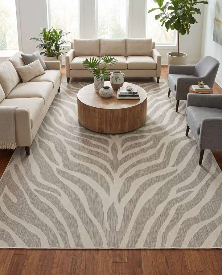 10' x 14' Easy-Clean Safari Indoor / Outdoor Rug