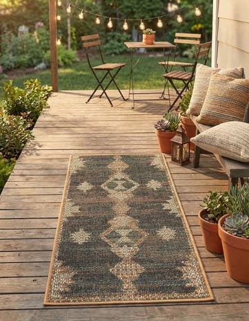 Easy-Clean Baja Indoor / Outdoor Runner Rug