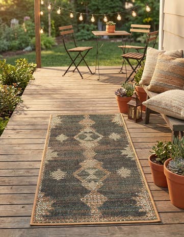 Easy-Clean Baja Indoor / Outdoor Runner Rug