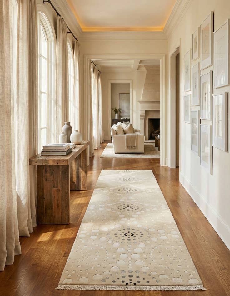 Detail image of  2' 7 x 13' 3  Hand Knotted Darya Wool Runner Rug