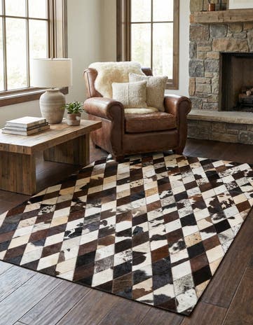 4' x 5' 11 Cowhide Stocks Rug
