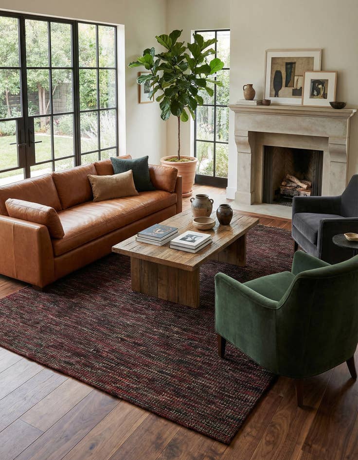 Detail image of 6' 4 x 10' 6  Hand Knotted Darya Wool Rug