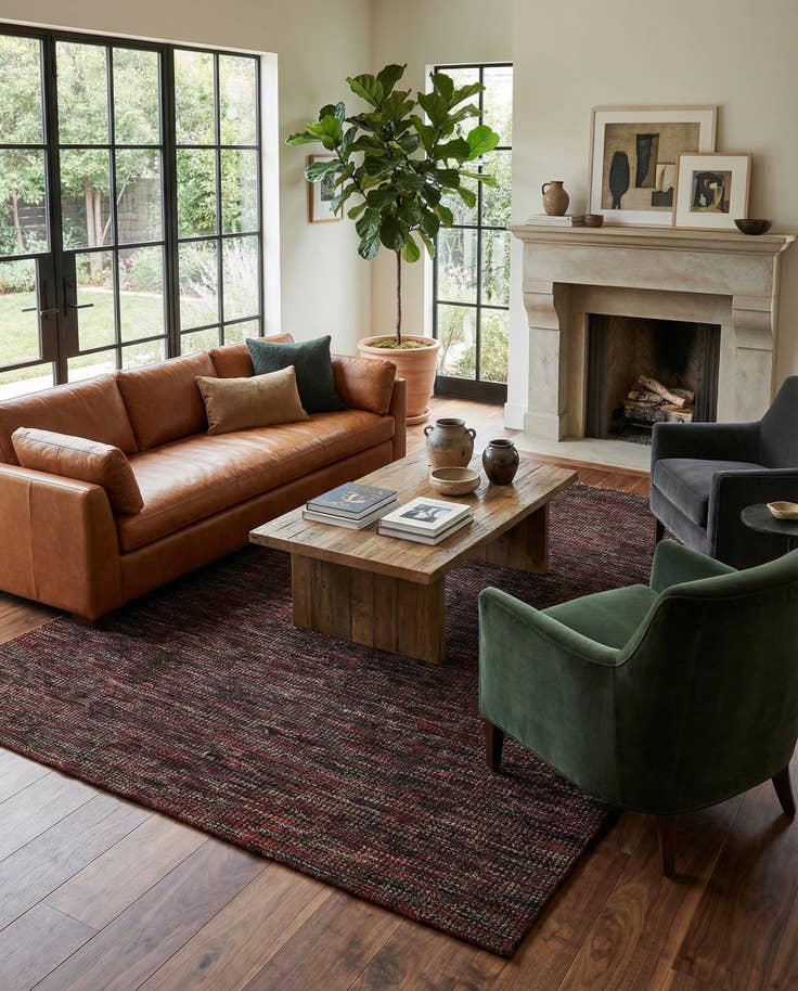 Detail image of 6' 4 x 10' 6 Hand Knotted Darya Wool Rug