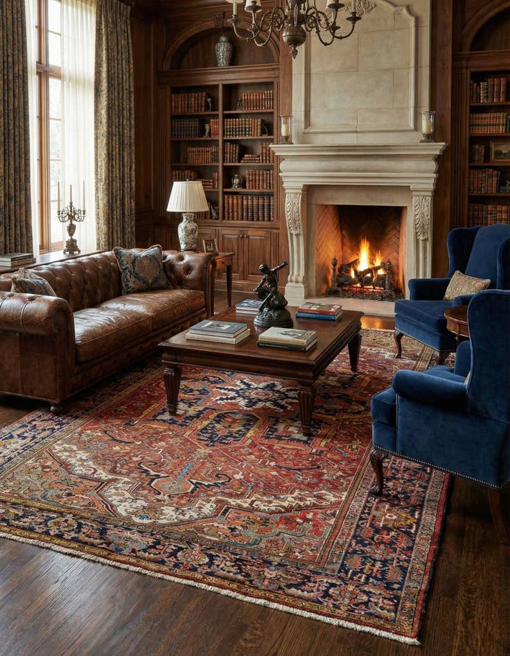 Detail image of 7' 9 x 11' 10 Gharajeh Wool Rug