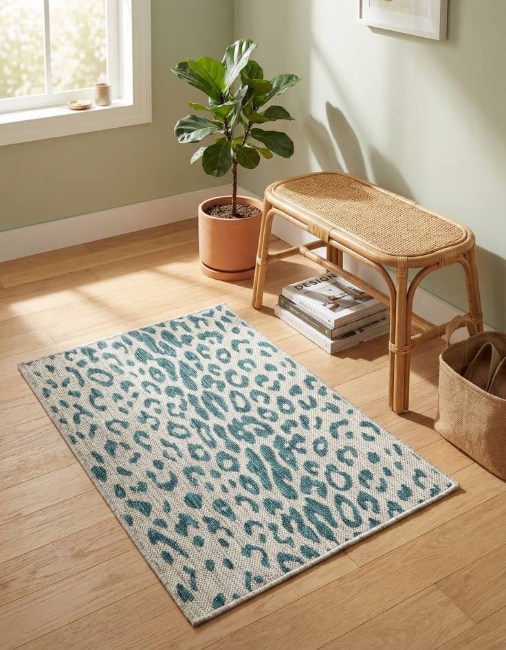 Detail image of  2' x 3'  Washable Safari Indoor / Outdoor Rug