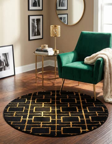 3' x 3' Marilyn Monroe&trade; Glam Deco Round Rug