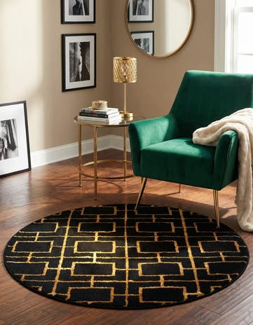 3' x 3' Marilyn Monroe™ Glam Deco Round Rug