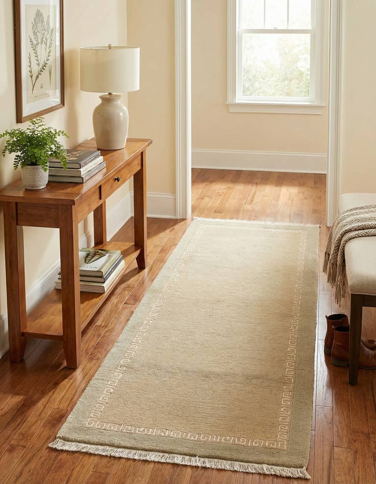 Detail image of 2' 4 x 4' 8  Hand Knotted Nepal Runner Rug