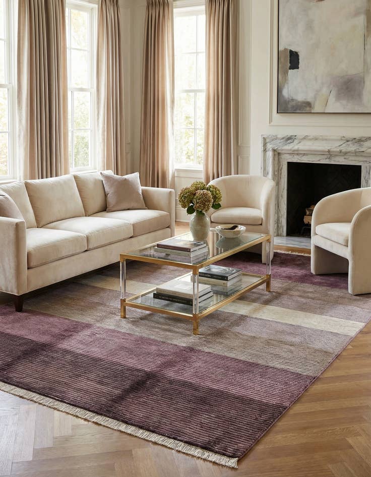 Detail image of  6' 7 x 9' 10  Hand Knotted Darya Wool Rug