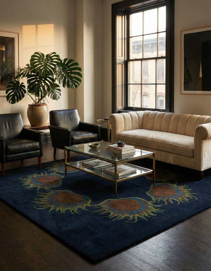 Detail image of 7' 7 x 7' 7 Luna Square Rug