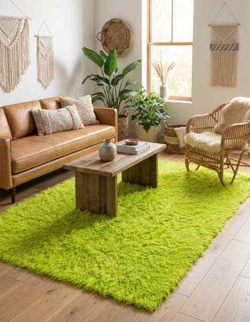 4' 3 x 6' 4 Hand Knotted Moroccan Wool Rug