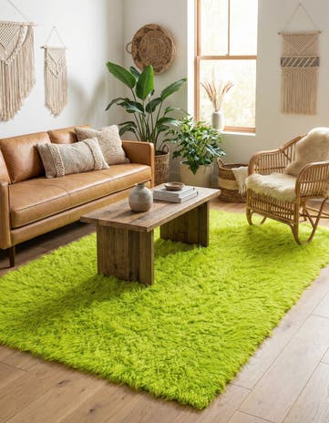 4' 3 x 6' 4 Hand Knotted Moroccan Wool Rug