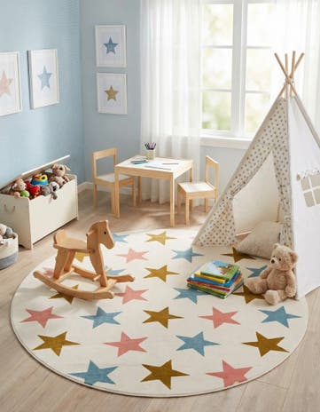 Whimsy Kids Round Rug