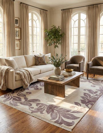 5' 9 x 8' Hand Knotted Darya Wool Rug