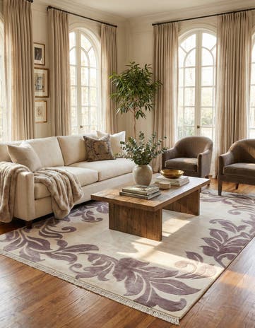 5' 9 x 8' Hand Knotted Darya Wool Rug