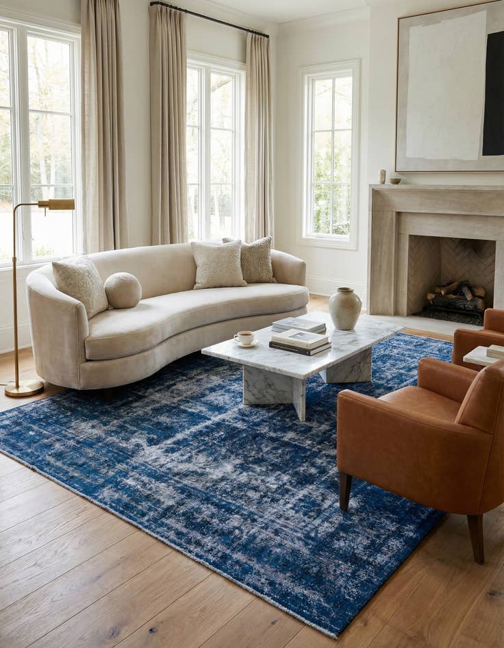 Detail image of 9' 7 x 12' 5  Hand Knotted Ultra Vintage Persian Wool Rug