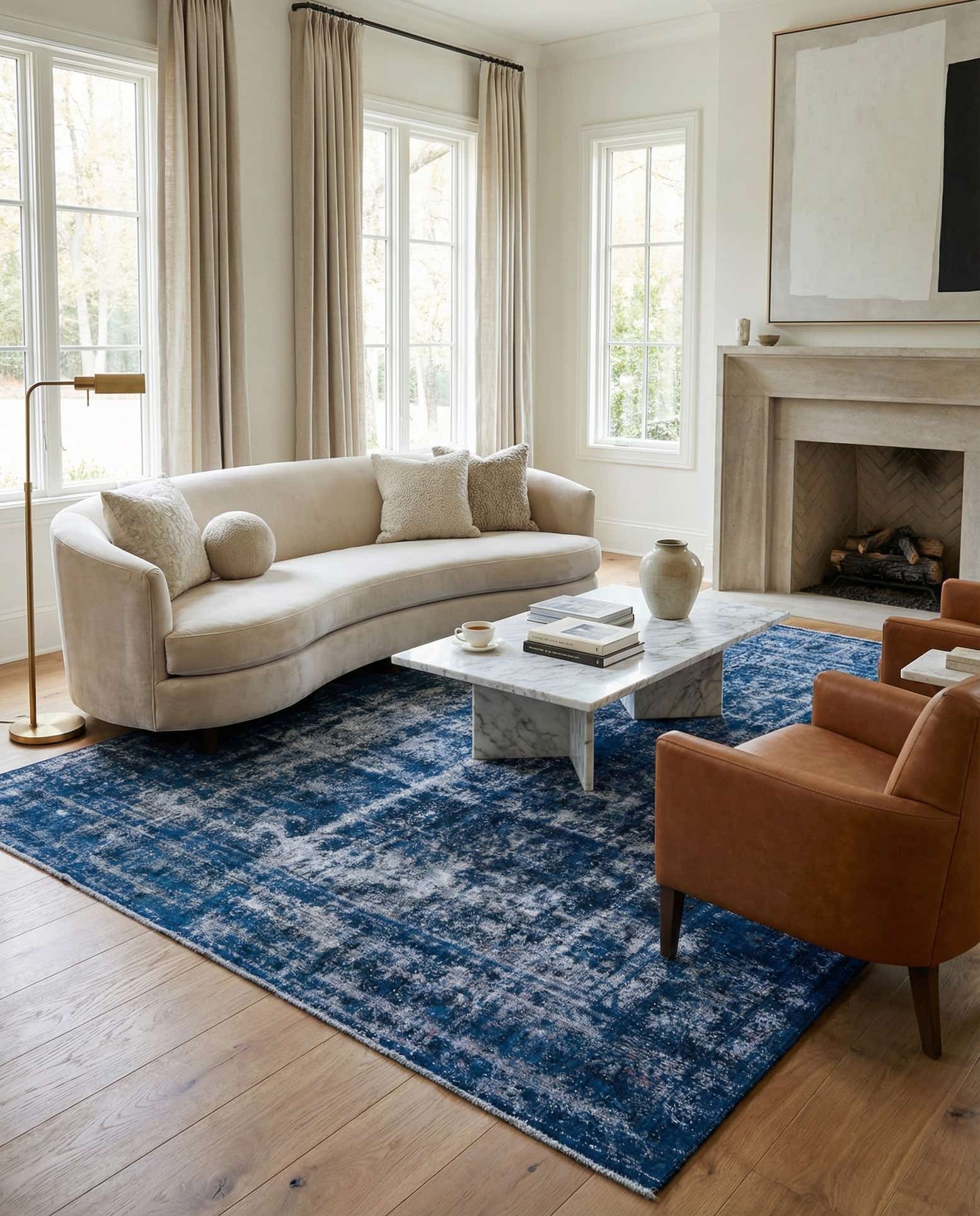 9' 7 x 12' 5 Hand Knotted Ultra Vintage Persian Wool Rug