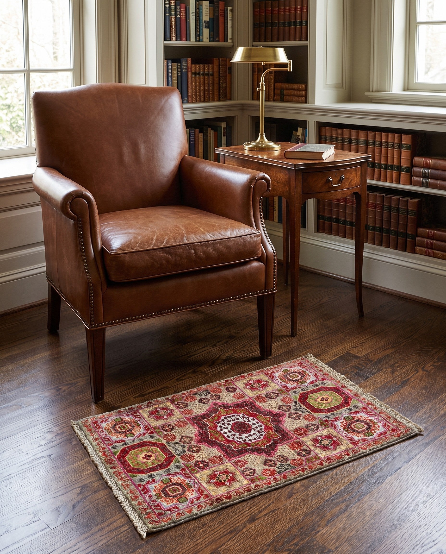 2' x 3' 2 Hand Knotted Mamluk Ziegler Rug
