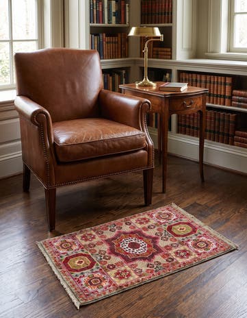 2' x 3' 2 Hand Knotted Mamluk Ziegler Rug