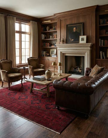 6' 9 x 9' 8 Hand Knotted Khal Mohammadi Wool Rug