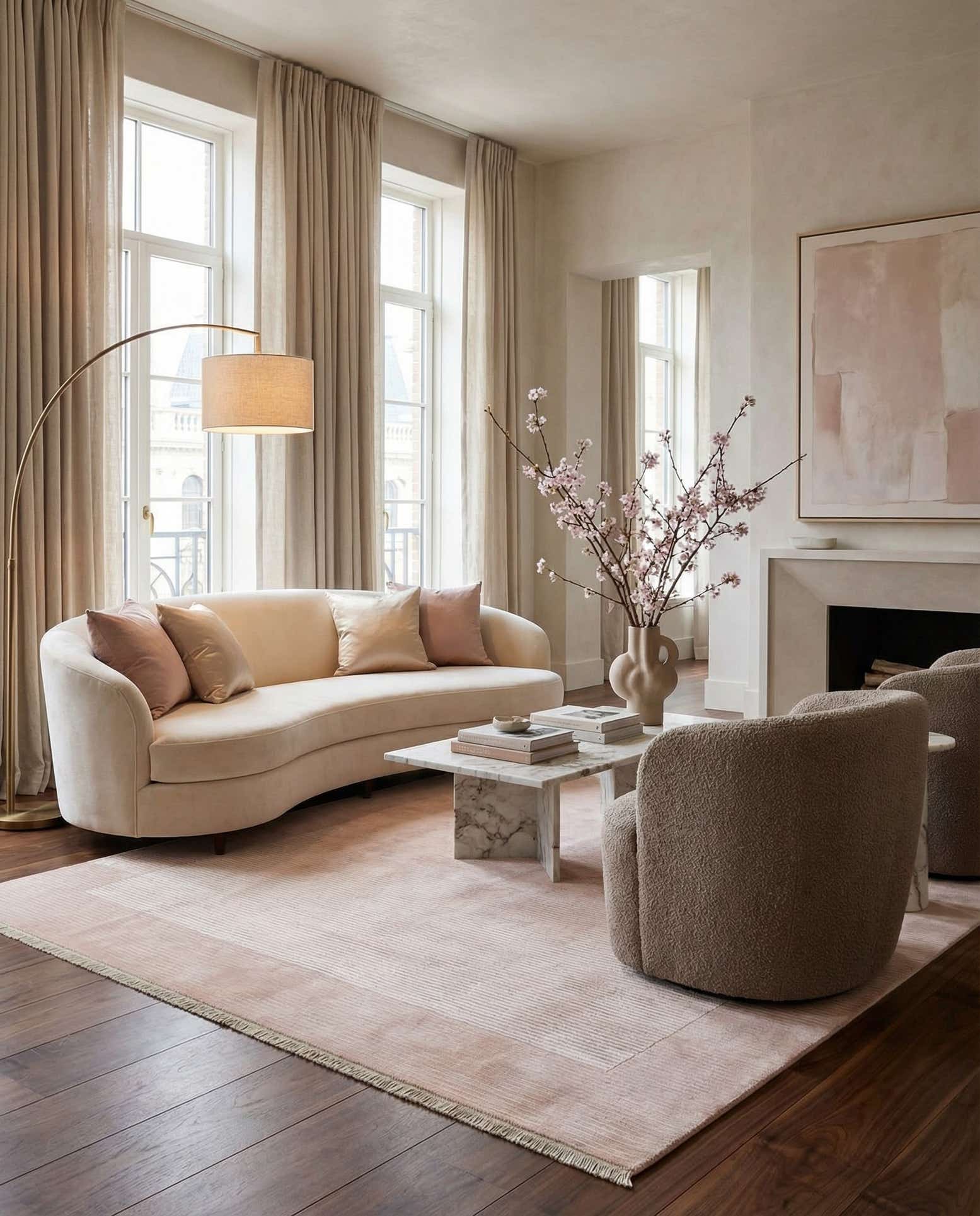 8' 2 x 11' 6 Hand Knotted Darya Wool Rug