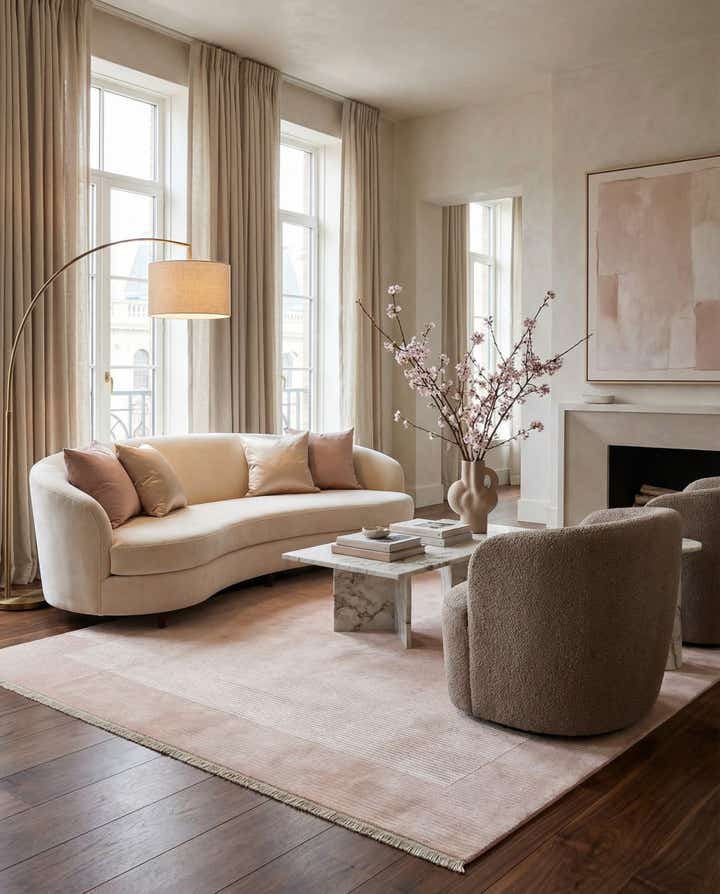8' 2 x 11' 6 Hand Knotted Darya Wool Rug