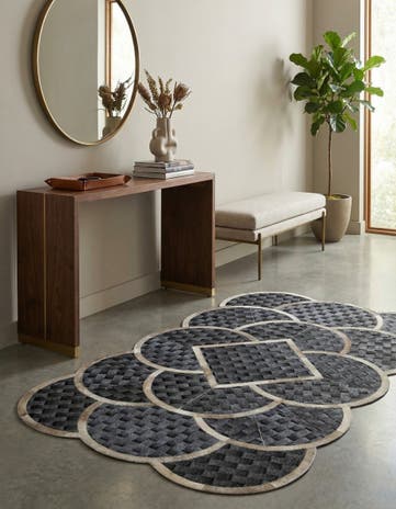 5' x 8' Cowhide - Patchwork Rug