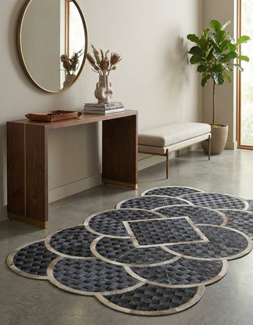 5' x 8' Cowhide - Patchwork Rug