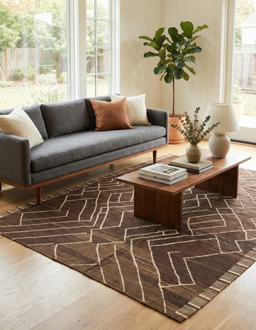 6' 1 x 8' Hand Woven Kilim Modern Wool Rug