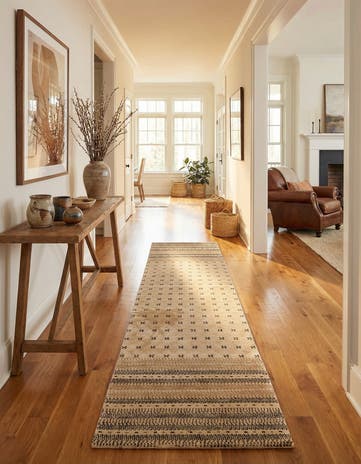 2' 1 x 9' 3 Hand Knotted Tibet Wool Runner Rug