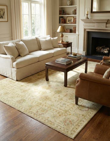 6' 10 x 9' 6 Hand Knotted Peshawar Ziegler Rug