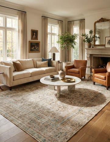 8' 7 x 12' 2 Hand Knotted Ultra Vintage Persian Wool Rug