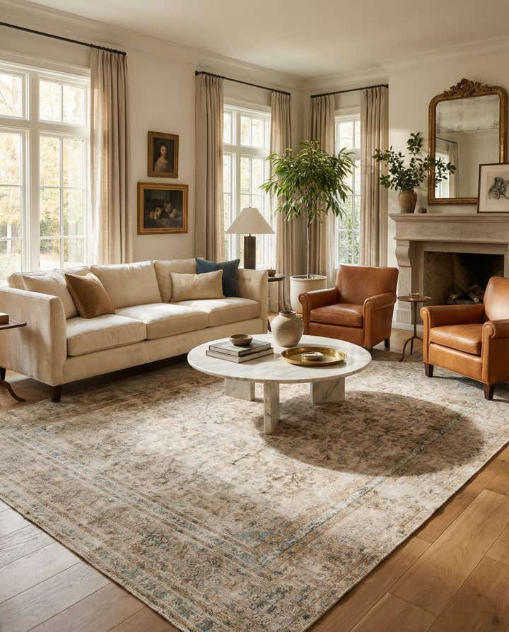 8' 7 x 12' 2 Hand Knotted Ultra Vintage Persian Wool Rug