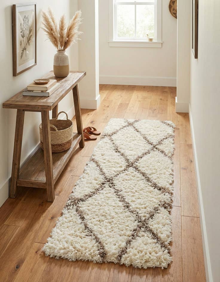 Detail image of  2' x 6' Infinity Shag Runner Rug