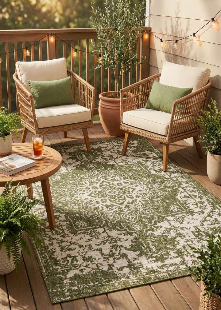 6' x 9' Easy-Clean Jill Zarin Dubai Indoor / Outdoor Rug