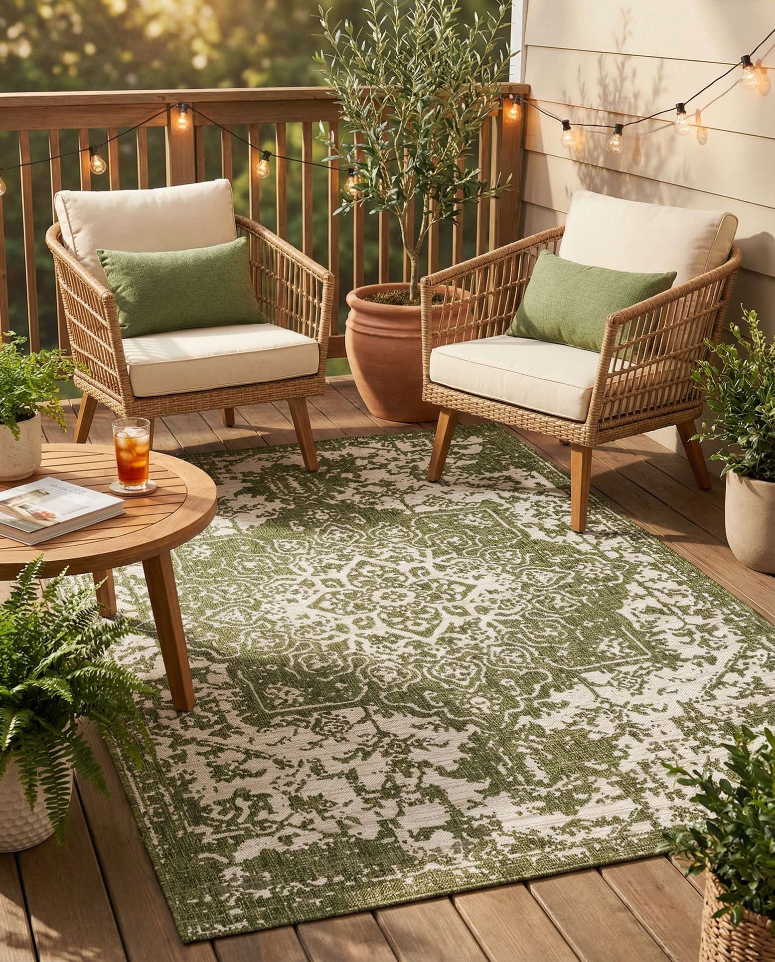 6' x 9' Easy-Clean Jill Zarin Dubai Indoor / Outdoor Rug