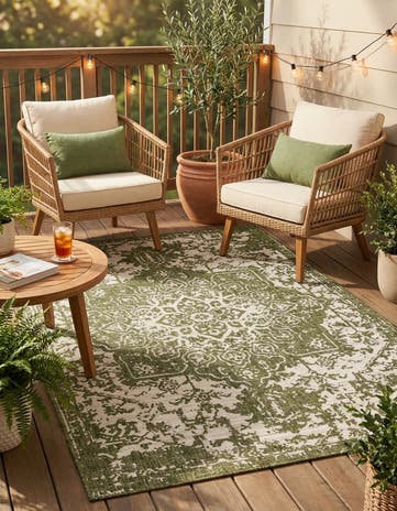 6' x 9' Easy-Clean Jill Zarin Dubai Indoor / Outdoor Rug